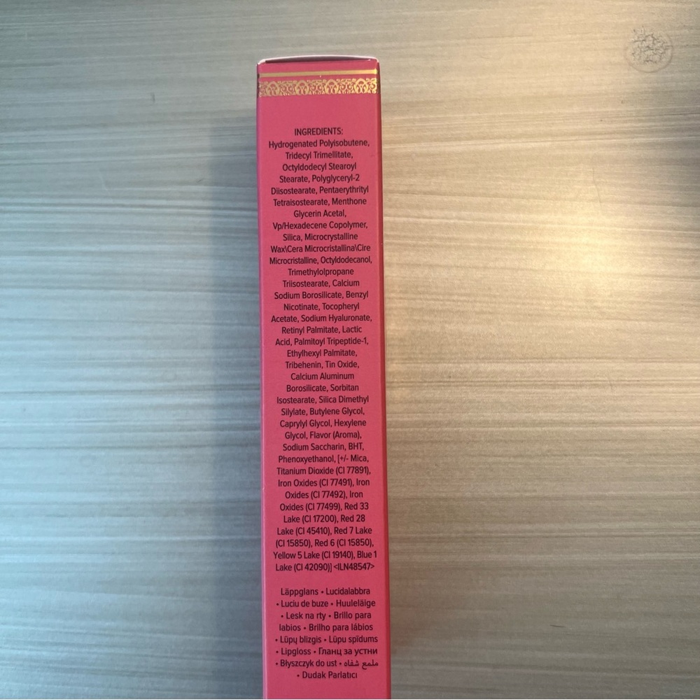 NIB Too Faced Lip Injection Power Plumping Lip Gloss in Just a Girl / PINK - Picture 4 of 8